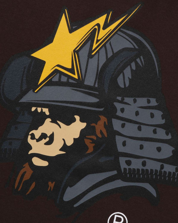 Pánské Tričko Bape General Kabuto Hnědé | 61543XIGF