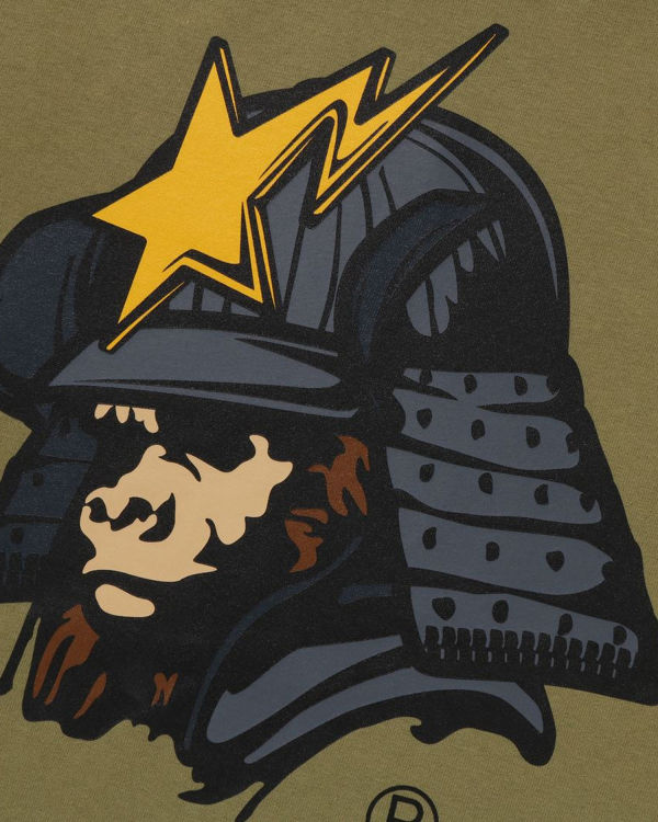 Pánské Tričko Bape General Kabuto Zelene | 85210IRNY