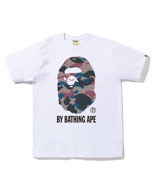 Pánské Tričko Bape Grid Camo By Bathing Ape Bílé | 53290YPVE