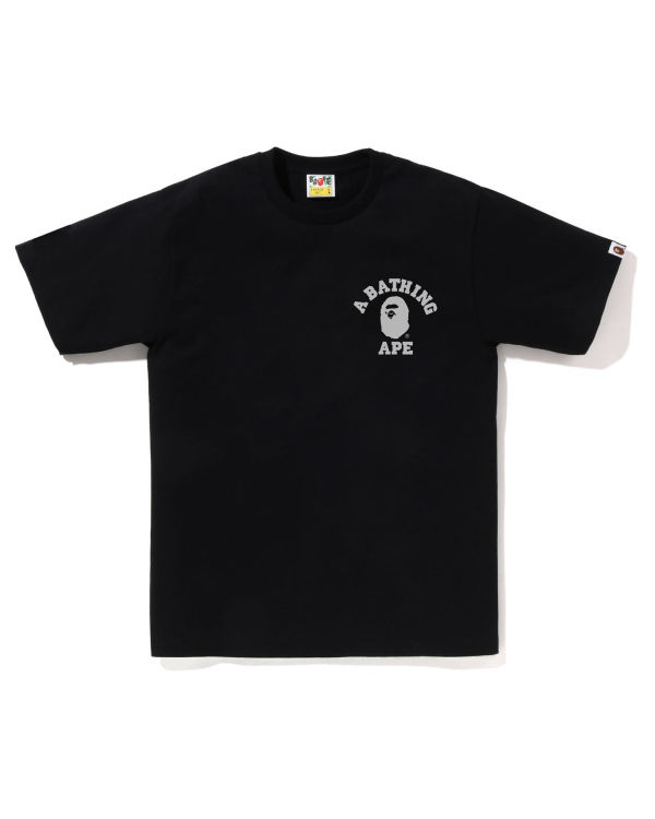 Pánské Tričko Bape Honeycomb Camo College ATS Černé | 23608LGAX