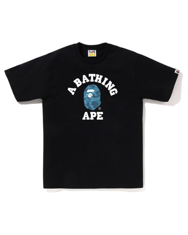 Pánské Tričko Bape Honeycomb Camo College Černé | 52437TPQH
