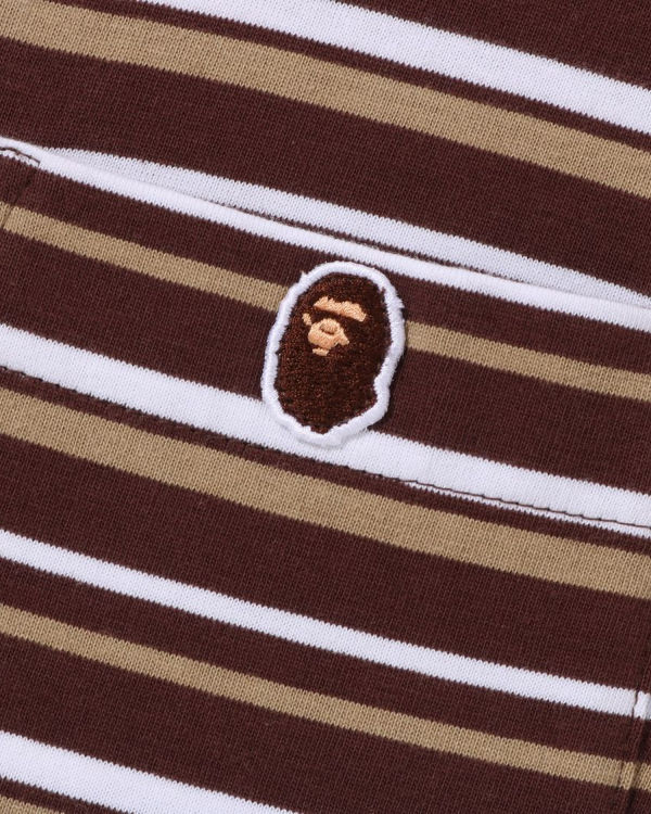 Pánské Tričko Bape Hoop One Point Relaxed Fit Hnědé | 37194DPTC