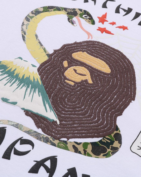 Pánské Tričko Bape Japanese Culture Bílé | 12056JOEV