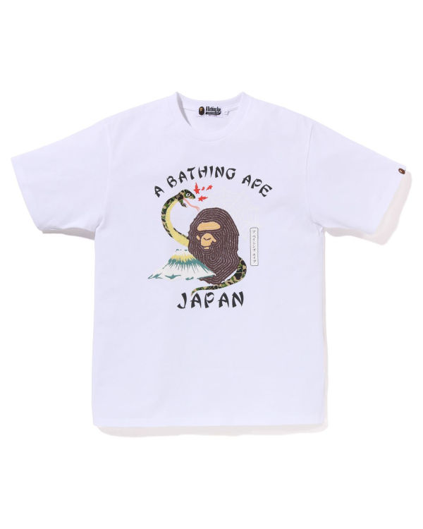 Pánské Tričko Bape Japanese Culture Bílé | 12056JOEV