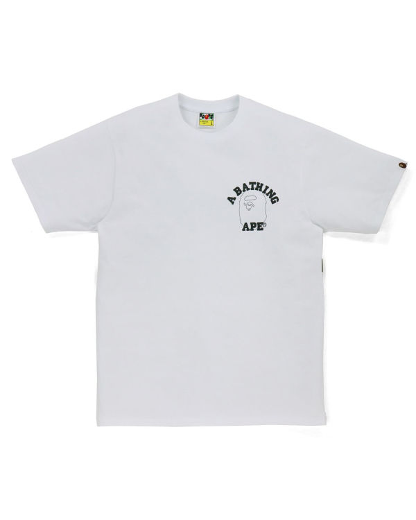 Pánské Tričko Bape Line 1st Camo Face Bílé | 08573PBRY