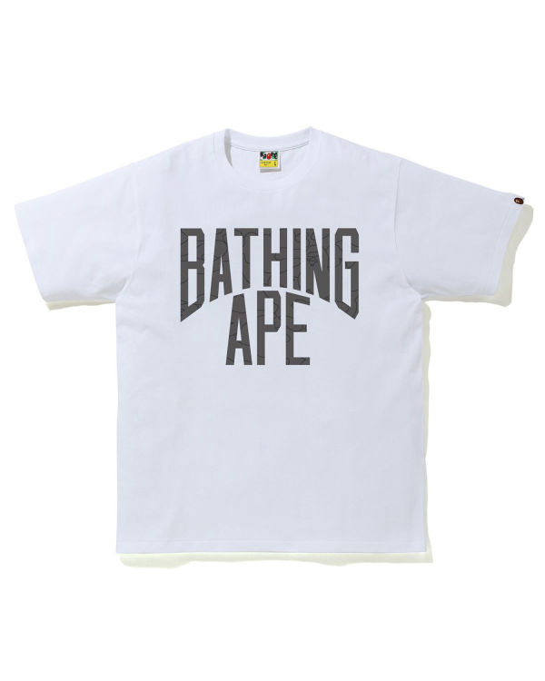 Pánské Tričko Bape Line 1st Camo NYC Logo Bílé | 19765JIWV