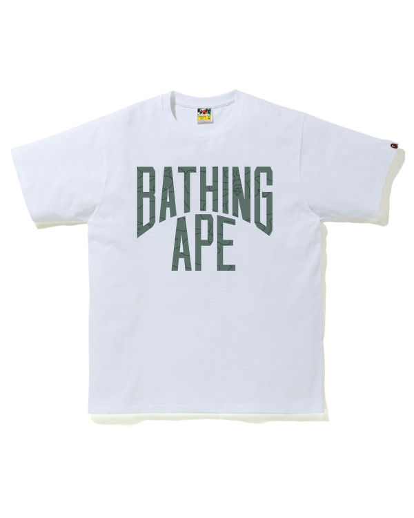 Pánské Tričko Bape Line 1st Camo NYC Logo Bílé | 42793XIJB