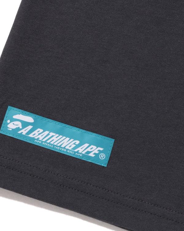 Pánské Tričko Bape Logo Tmavě Šedé | 39185PBVM
