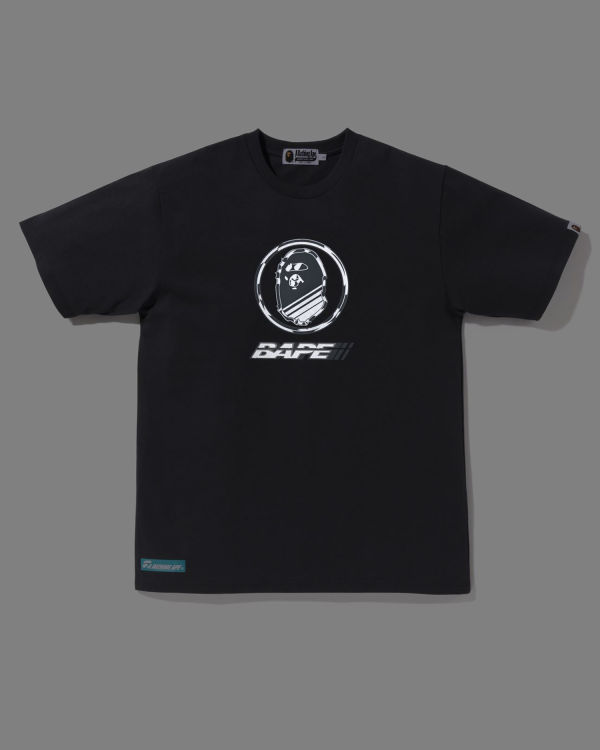 Pánské Tričko Bape Logo Tmavě Šedé | 39185PBVM