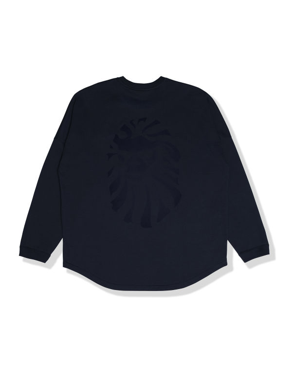 Pánské Tričko Bape Logo print long sleeve Tmavě Blankyt Blankyt | 90758BUAJ