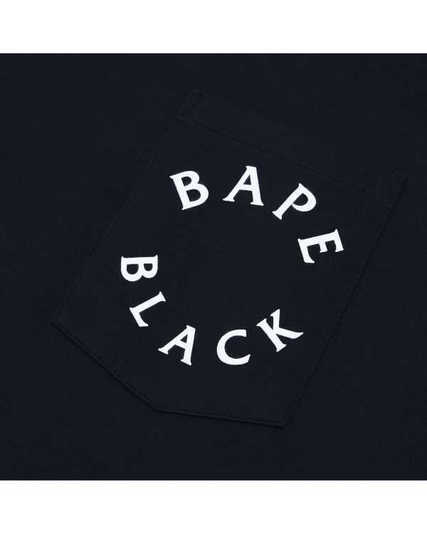 Pánské Tričko Bape Logo print long sleeve Tmavě Blankyt Blankyt | 90758BUAJ