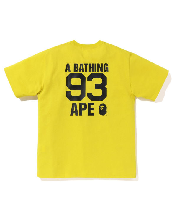 Pánské Tričko Bape Logo Žluté | 07395ZGIU