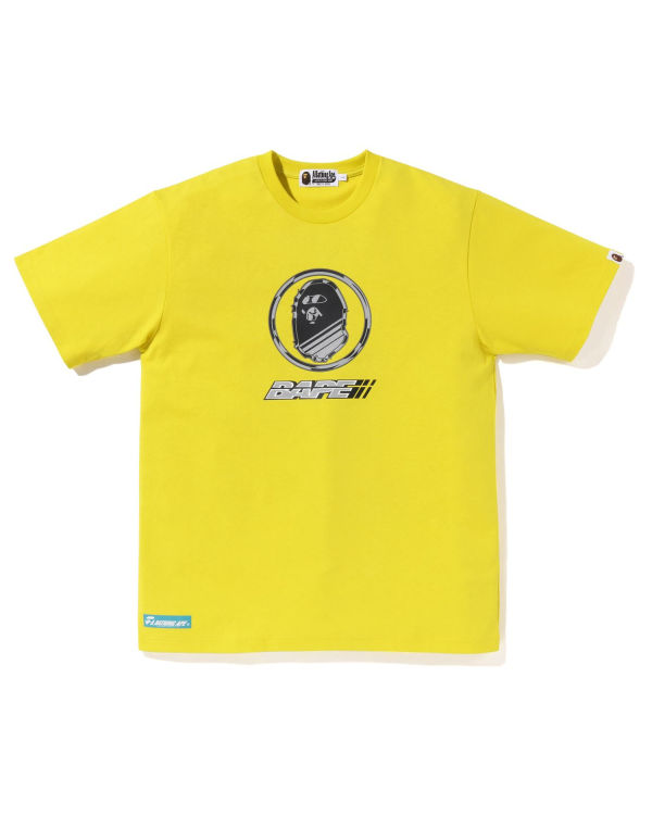 Pánské Tričko Bape Logo Žluté | 07395ZGIU