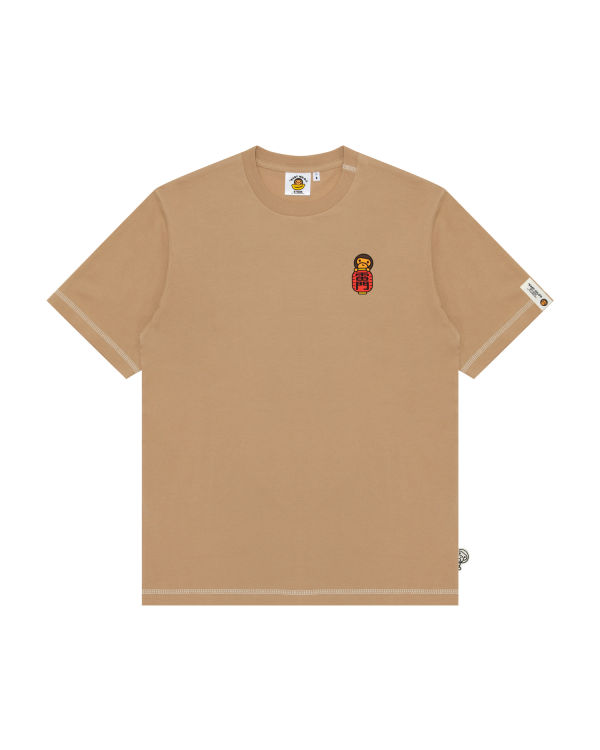 Pánské Tričko Bape Milo Béžový | 27645QTBU