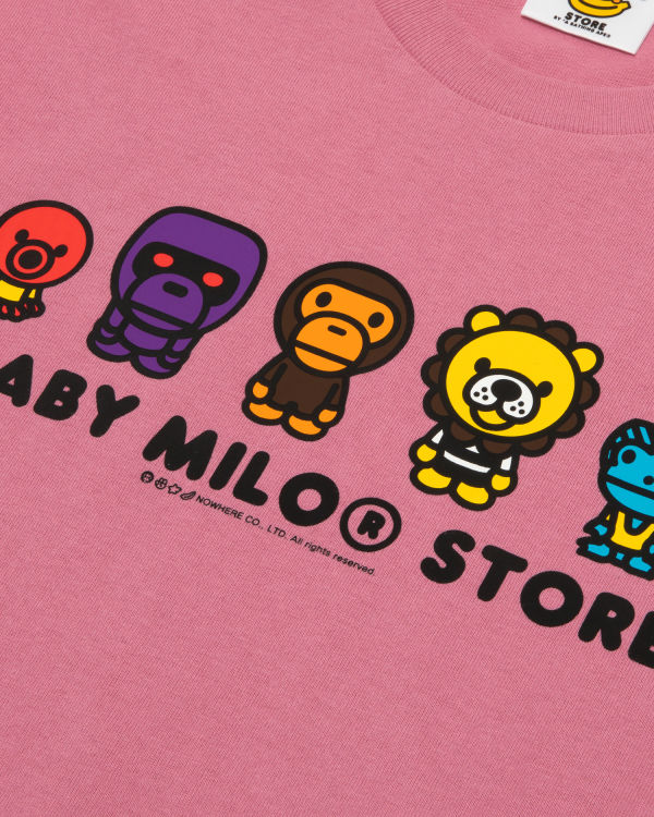 Pánské Tričko Bape Milo Růžové | 51029ZFGT