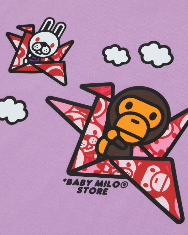 Pánské Tričko Bape Milo print Fialové | 71928VQXA