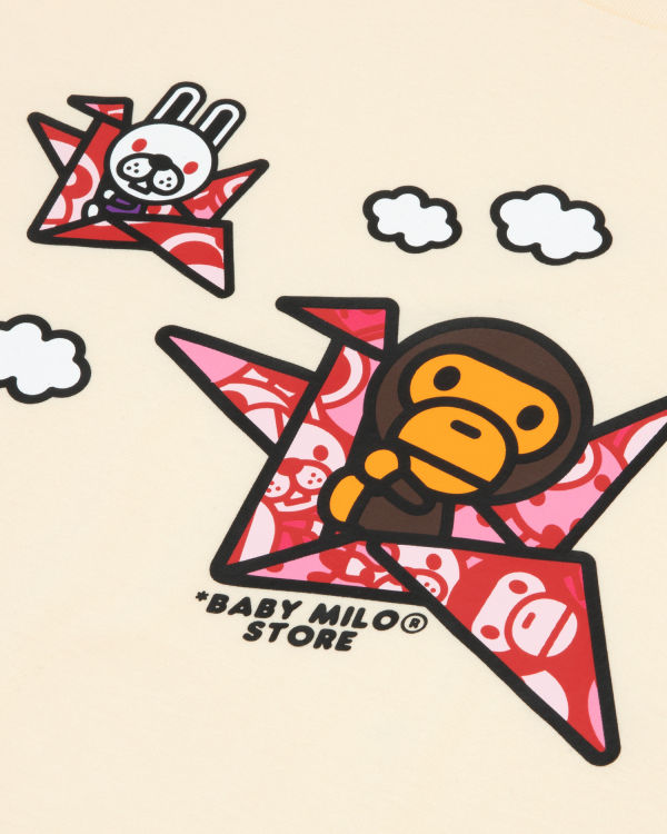 Pánské Tričko Bape Milo print Krém | 31896XCST