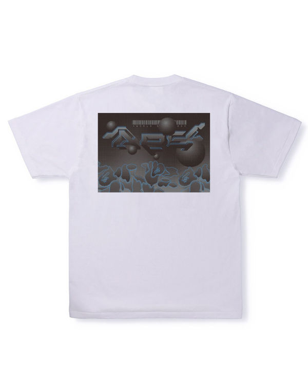 Pánské Tričko Bape Multi Logo #3 Bílé | 83692YVCP