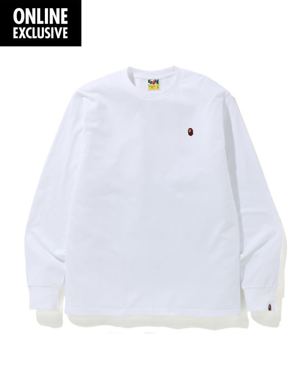 Pánské Tričko Bape One Point logo Bílé | 78239HFPZ