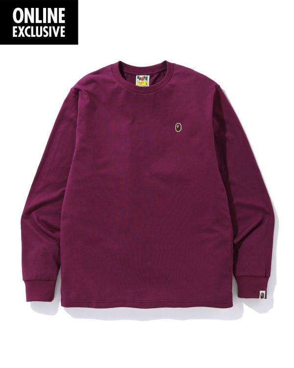Pánské Tričko Bape One Point logo Tmavě Fialové | 97625OBIK