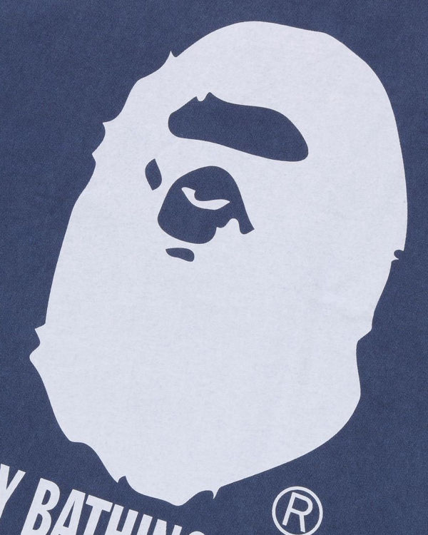 Pánské Tričko Bape Overdyed By Bathing Ape Relaxed Tmavě Blankyt Blankyt | 72853JOYI