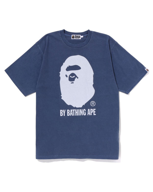 Pánské Tričko Bape Overdyed By Bathing Ape Relaxed Tmavě Blankyt Blankyt | 72853JOYI