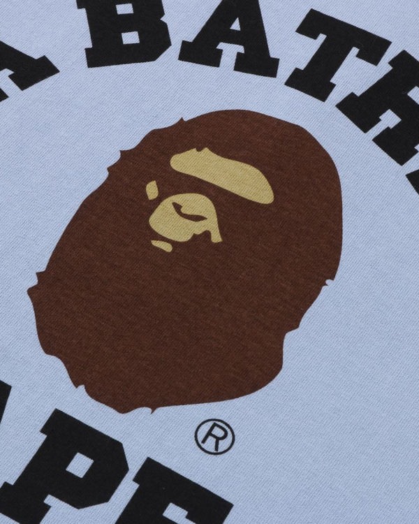Pánské Tričko Bape Pigment College Blankyt | 37126WHSO
