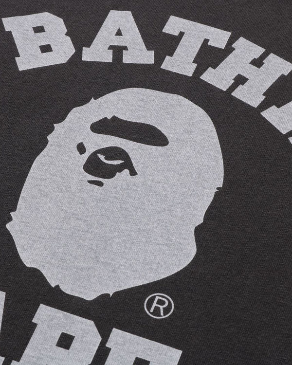 Pánské Tričko Bape Pigment Dyed College Relaxed Fit Černé | 40936OCYZ