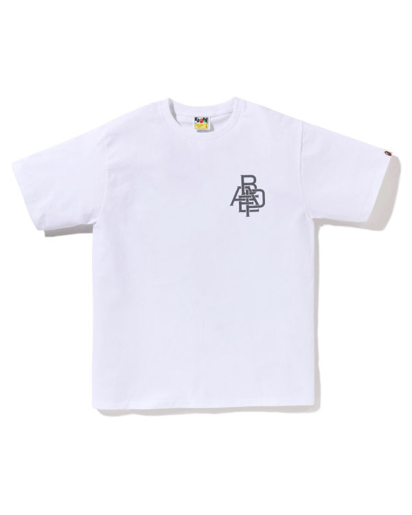 Pánské Tričko Bape Pigment Logo Bílé | 27481BNPX