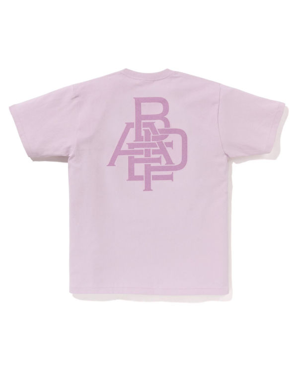 Pánské Tričko Bape Pigment Logo Fialové | 26934WUFH