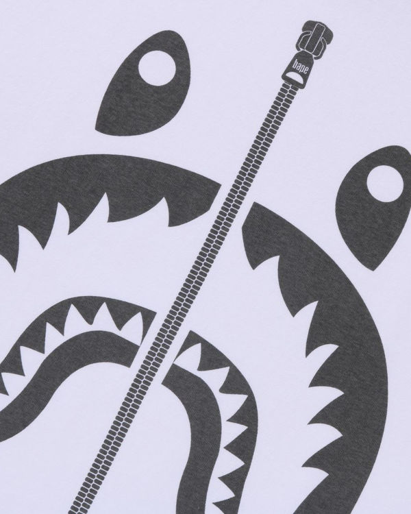 Pánské Tričko Bape Pigment Shark Bílé | 45682CBHV