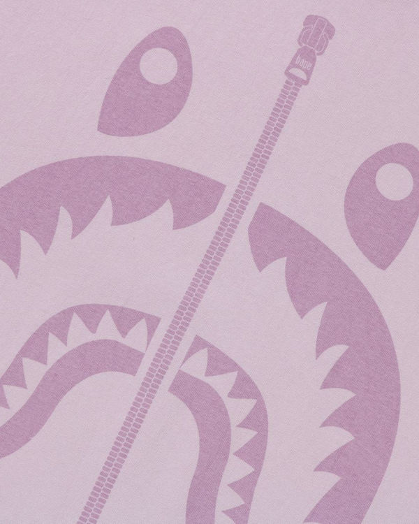Pánské Tričko Bape Pigment Shark Fialové | 49780PREU