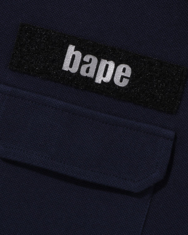 Pánské Tričko Bape Relaxed Fit Polo Tmavě Blankyt Blankyt | 28730GSDJ