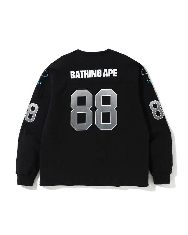 Pánské Tričko Bape Relaxed Football logo Černé | 29563EBGR