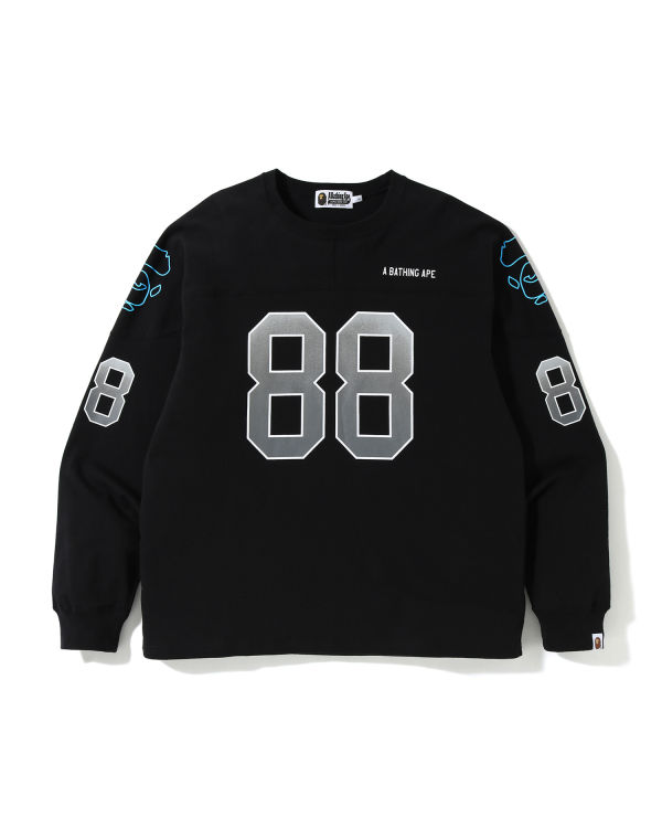 Pánské Tričko Bape Relaxed Football logo Černé | 29563EBGR
