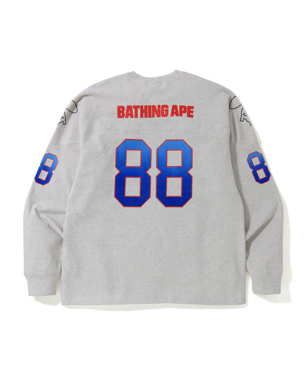 Pánské Tričko Bape Relaxed Football logo Šedé | 56109VFQR