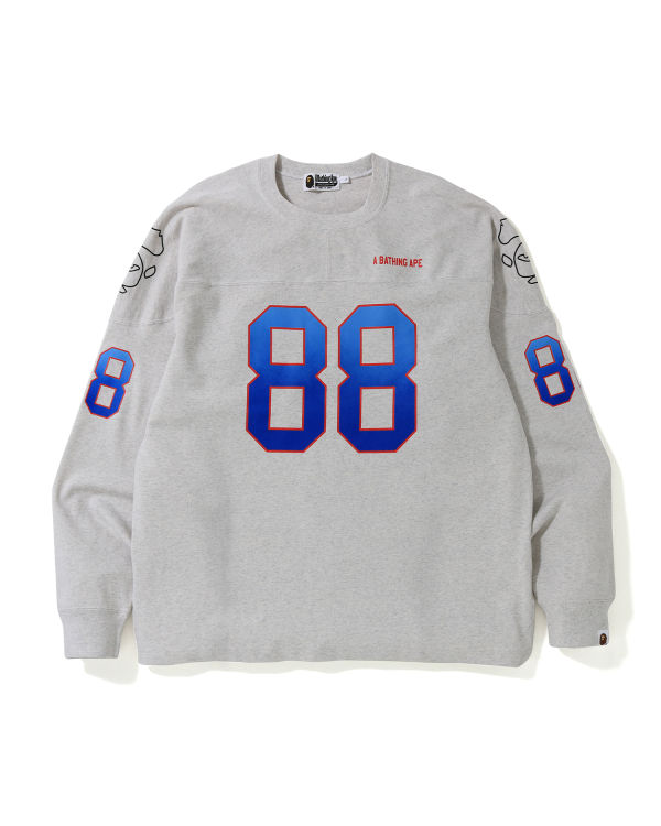 Pánské Tričko Bape Relaxed Football logo Šedé | 56109VFQR
