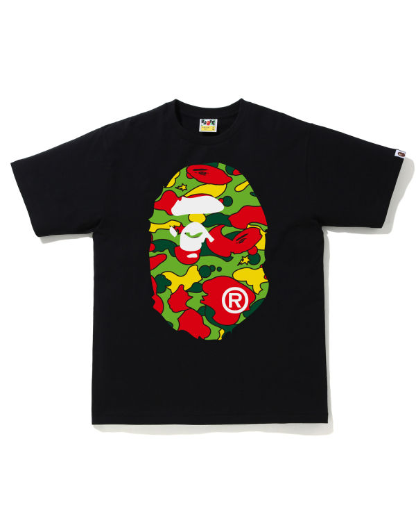 Pánské Tričko Bape STA Camo Big Ape Head Černé | 65714WQYT