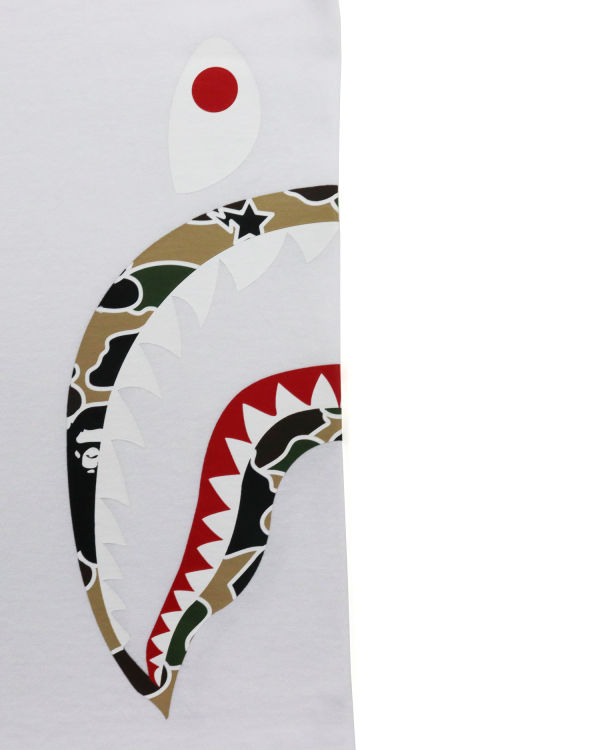 Pánské Tričko Bape STA Camo Side Shark Bílé | 29367CEDV