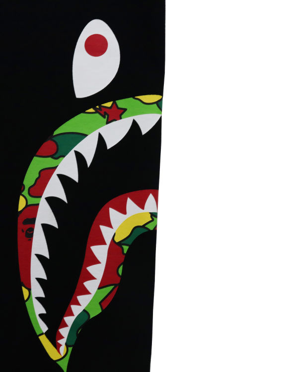 Pánské Tričko Bape STA Camo Side Shark Černé | 75432LNBJ