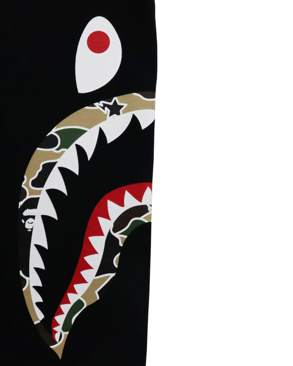 Pánské Tričko Bape STA Camo Side Shark Černé | 89724YNVD