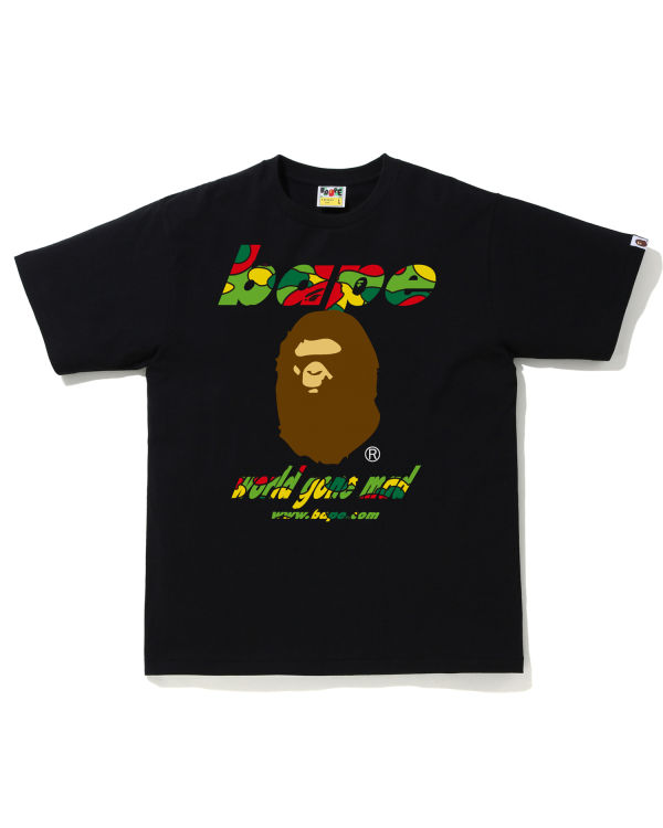 Pánské Tričko Bape STA Camo WGM Ape Head Černé | 23168EHDK