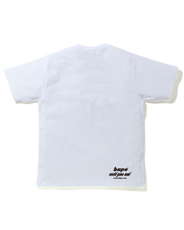 Pánské Tričko Bape STA Camo WGM Ape Head Bílé | 76351ZONM