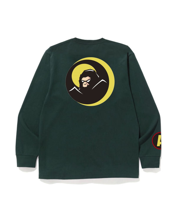 Pánské Tričko Bape Shadow L/S Zelene | 53018HTUK