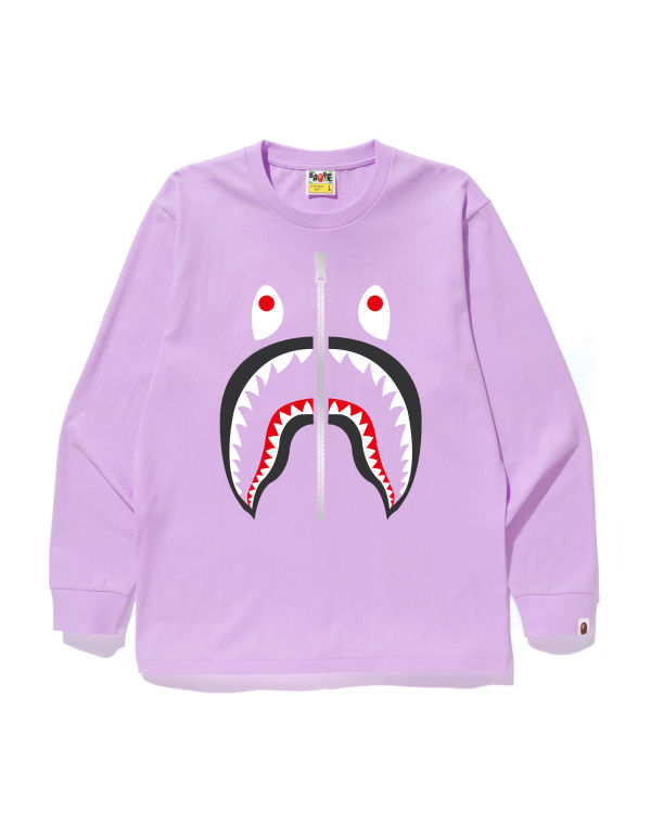 Pánské Tričko Bape Shark Fialové | 57918YDKI