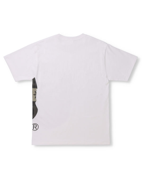 Pánské Tričko Bape Snow Pattern Side Big Ape Head Bílé | 36840NTRY