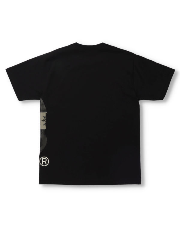 Pánské Tričko Bape Snow Pattern Side Big Ape Head Černé | 72036AGOJ