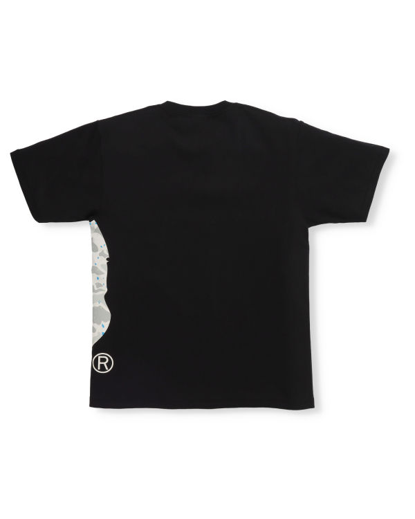 Pánské Tričko Bape Space Camo Side Big Ape Head Černé | 65724YTFB