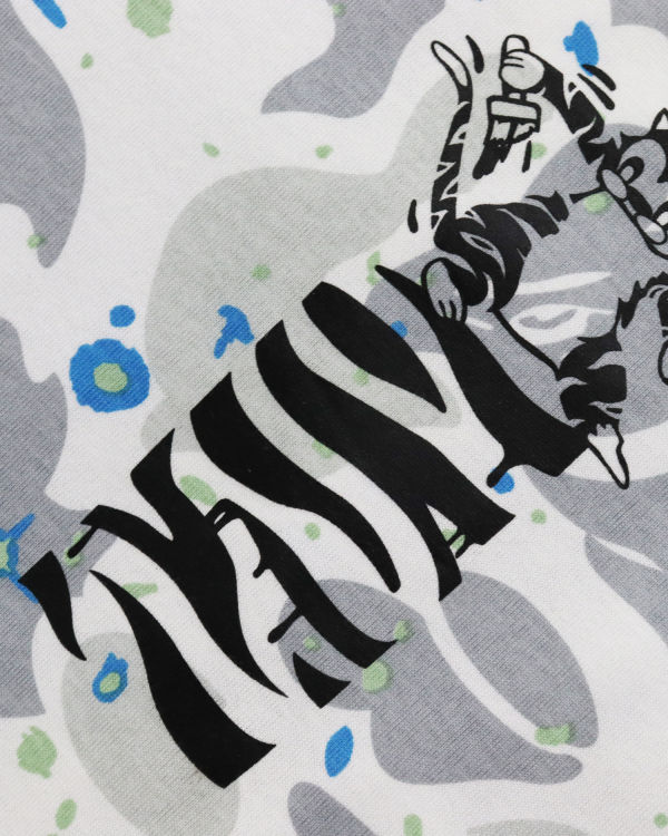 Pánské Tričko Bape Space Camo Tiger L/S Krém | 25173GSYB