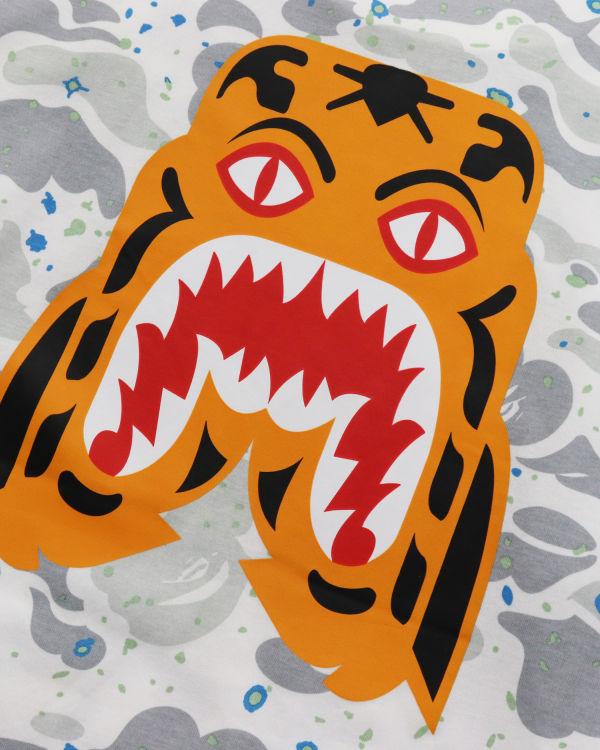 Pánské Tričko Bape Space Camo Tiger L/S Krém | 25173GSYB